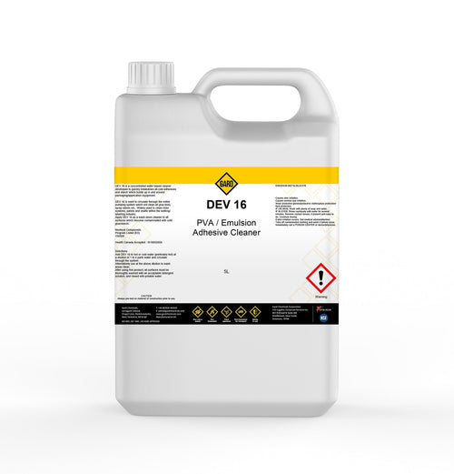 DEV 16 - PVA and Emulsion Adhesive Cleaner - 5 L