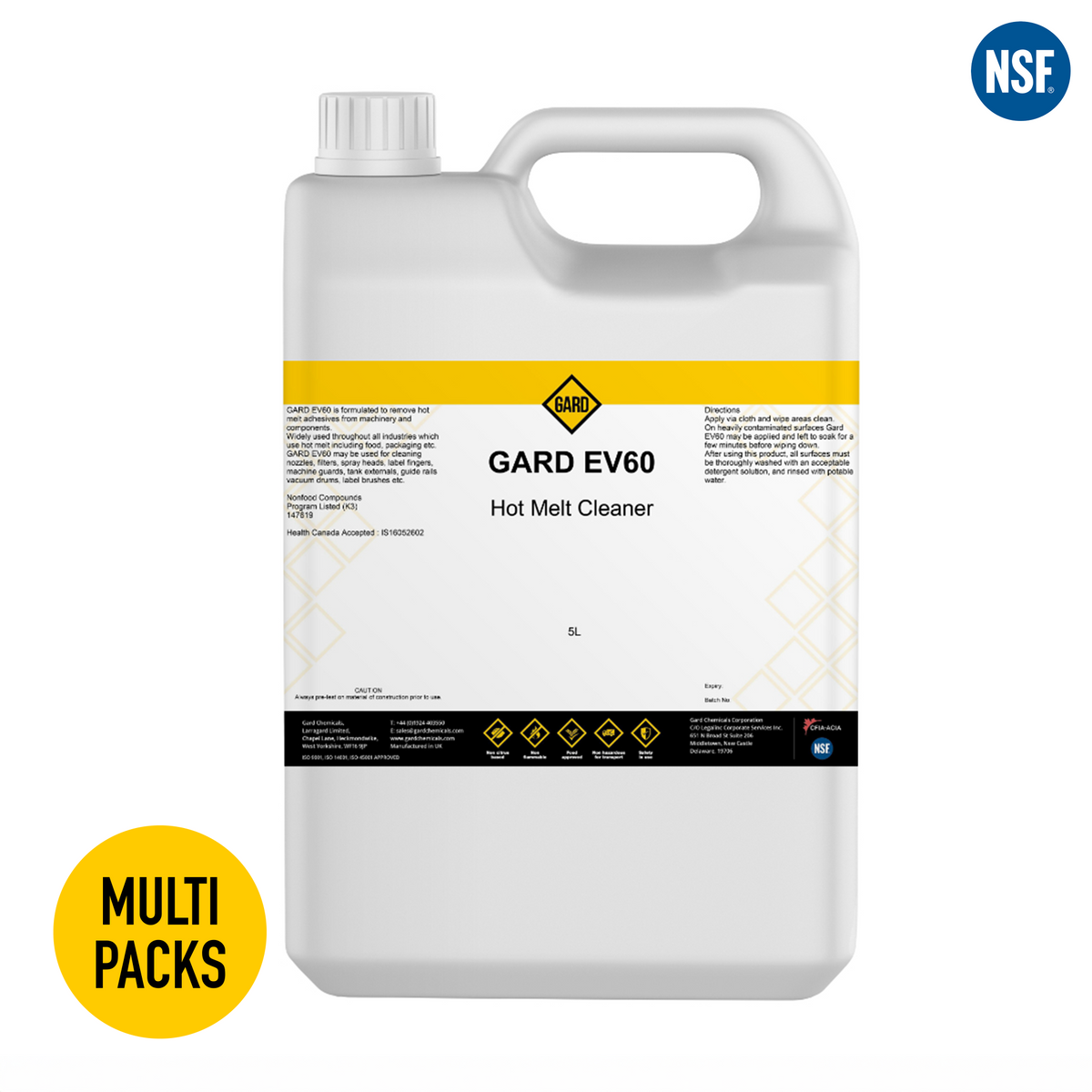 Gard EV60 - Hot Melt Adhesive Cleaner - 5 L