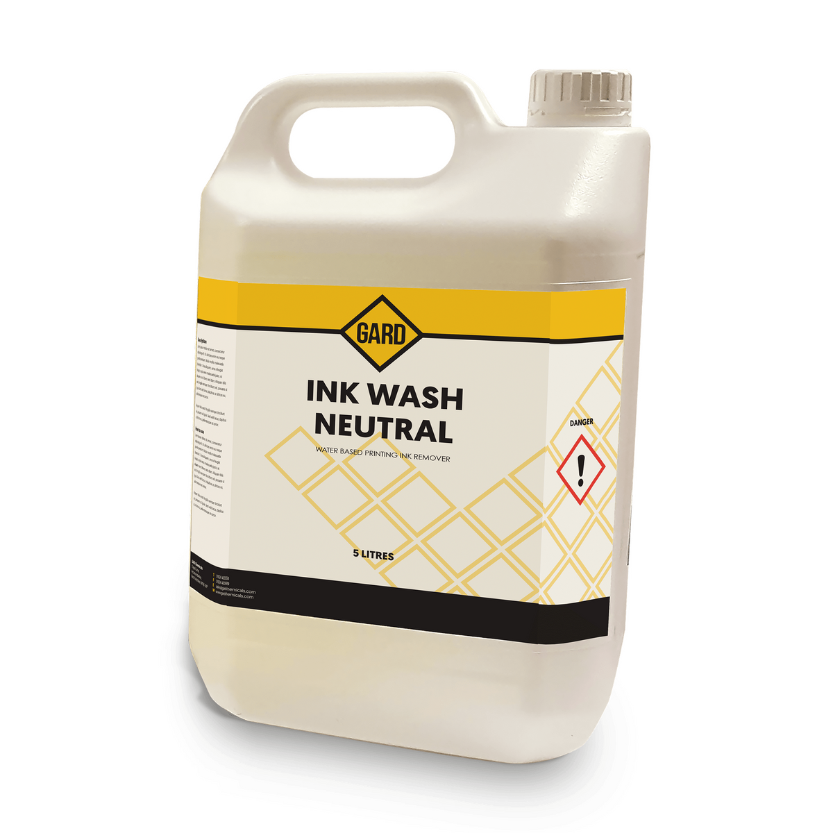 Ink Wash Neutral - Water Based Printing Ink Remover - 5 L